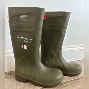 NWT DUNLOP GREEN FOODPRO SAFTY TOE BOOTS